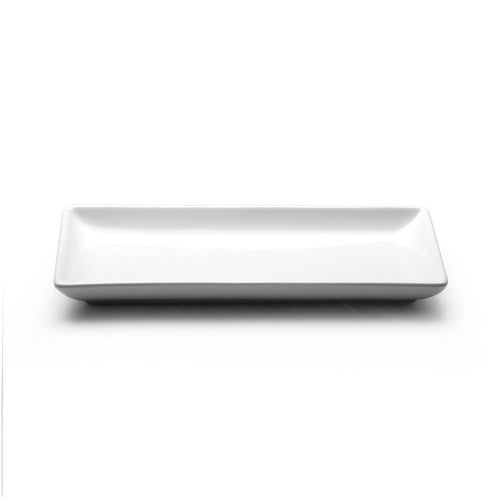 10.25"x4-1/2" Rectangular Plate, White Ceramic