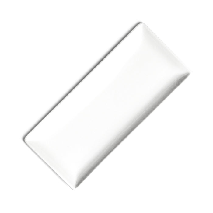10.25"x4-1/2" Rectangular Plate, White Ceramic