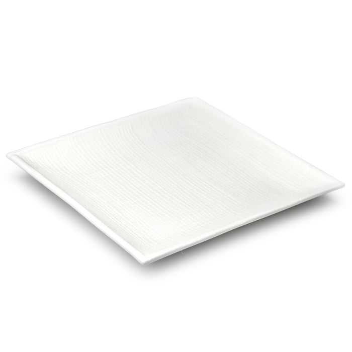 11-3/4" Square Plate, White Ceramic