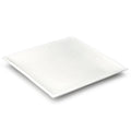 11-3/4" Square Plate, White Ceramic