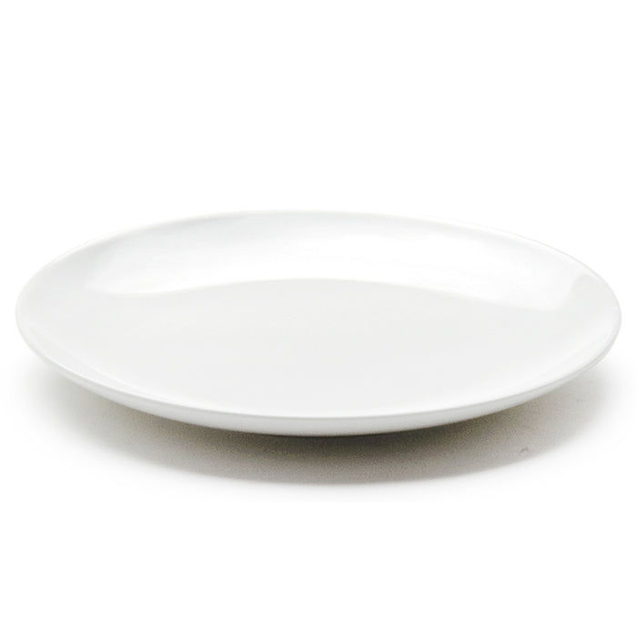 13″ White Ceramic Round Plate