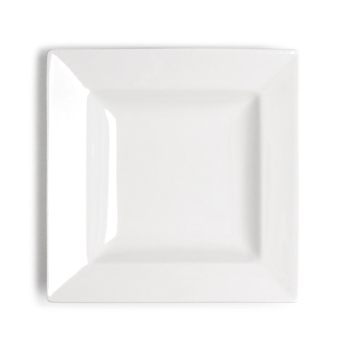 8″ White Ceramic Square Plate