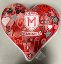 camp heart pillows