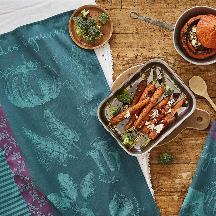 Autumn Vegetable Garden Jacquard Tea Towel