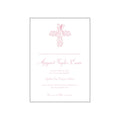 bird cross pink | invitation | specialty printing
