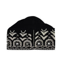 Black & Silver Beaded Velvet Hat
