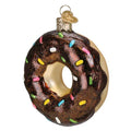 chocolate Sprinkles donut ornament