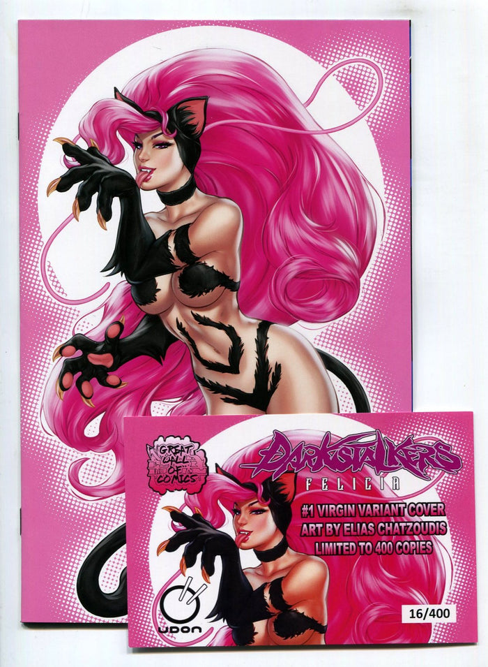 Darkstalkers Felicia #1 Blue/Purple Chatzoudis Virgin Variant Set LE 400 NM UDON