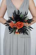 Faux Gothic Wedding Bouquet in Burnt Orange - $58.50 | Wainscot