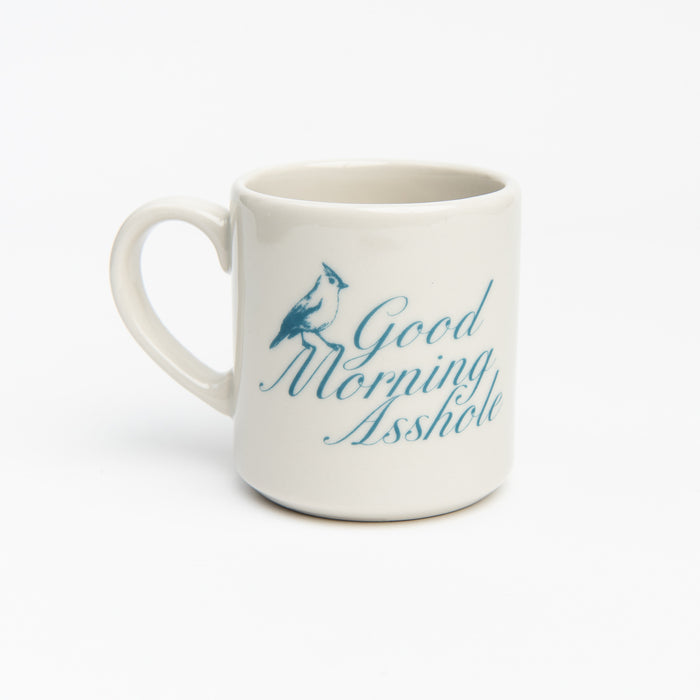 Fish's Eddy Good Morning Asshole Mug on a white background at Addison Wet