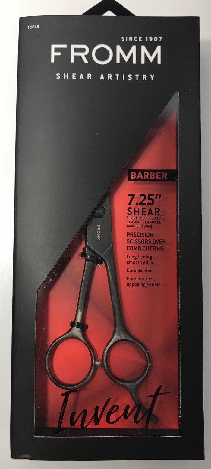 Fromm Shear Artistry Invent 7.25" Shear Barber Precision Scissors Over Comb Cutting - Palms Fashion Inc.