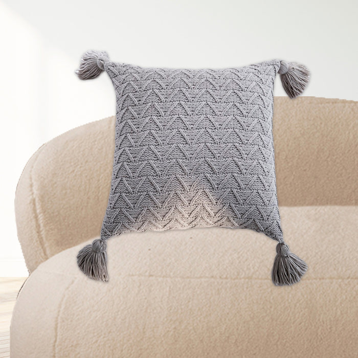 Gray Twill Cuhion Cover