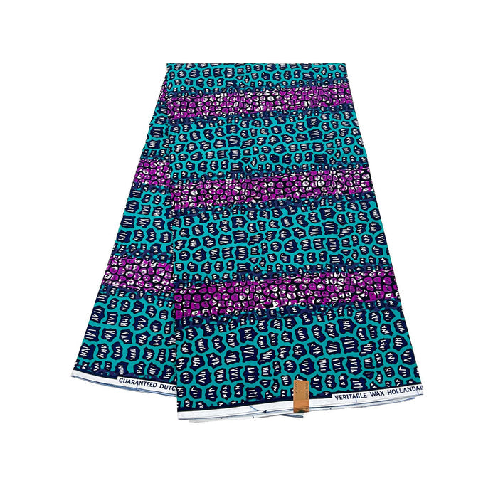 Green & Pink Ankara Wax Fabric