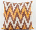 HANDMADE- IKAT SILK/VELVET PILLOWCASE