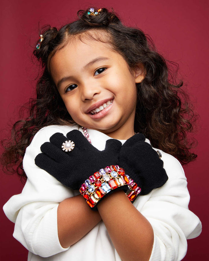 ice skating jeweled gloves