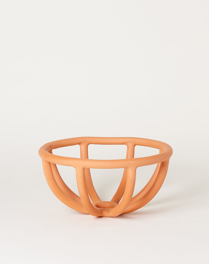 SIN Medium Prong Bowl in Terracotta