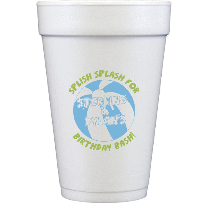 pool party | styrofoam cups