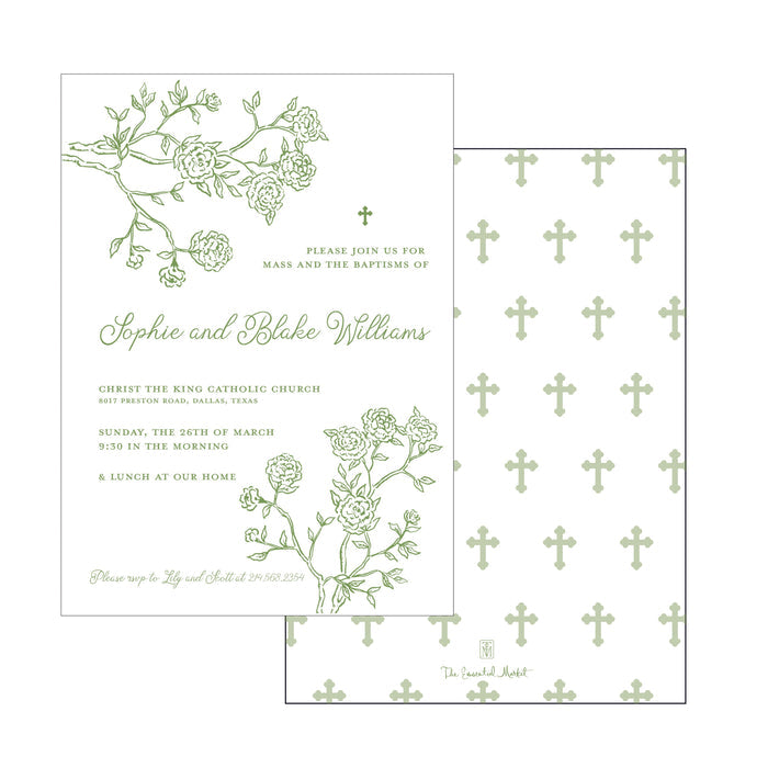 roses | invitation | specialty printing