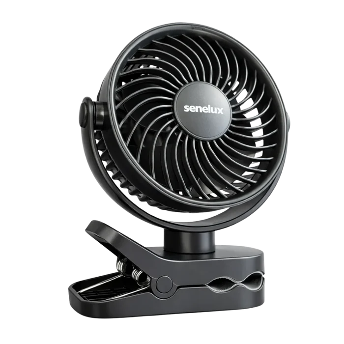 Senelux 5" Wireless Clip-On Fan