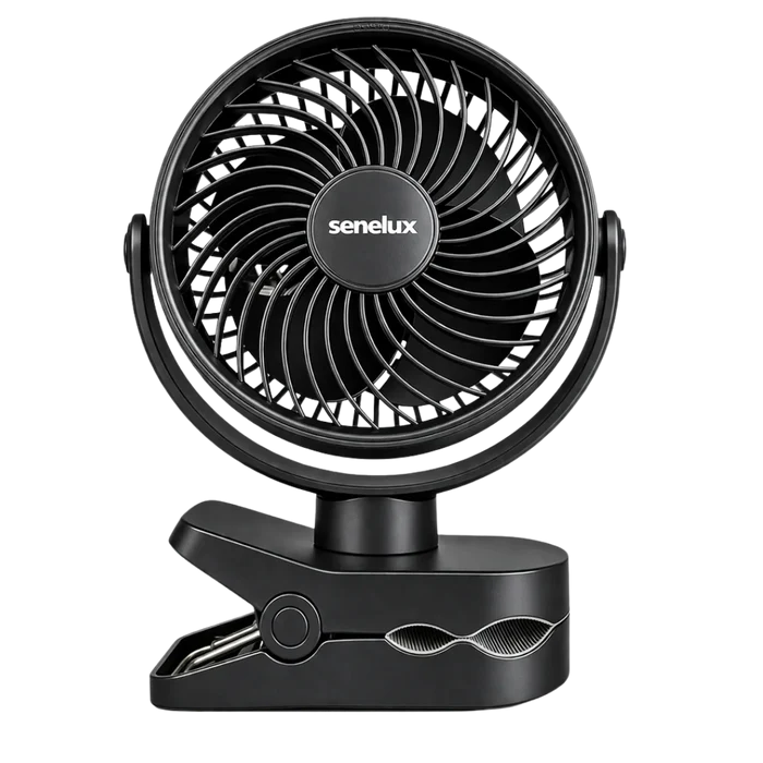 Senelux 5" Wireless Clip-On Fan