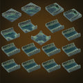 Sewer Sluiceways Add-On Pack (Painted) NO ANCHOR MAGNETS