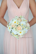 Silk Wedding Bouquet with Daisies  - $170.00 | Swan