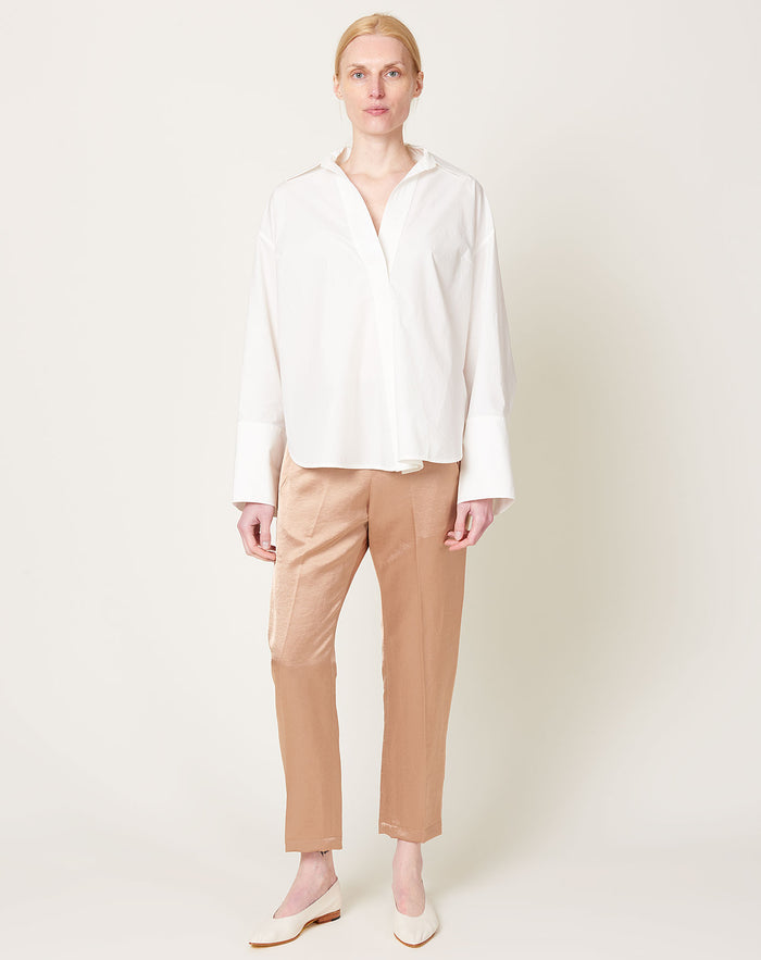 Zero + Maria Cornejo Slim Elli Pant in Gold Doppio