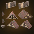 Terracotta (Tudor) Roof Add-On Pack (Painted) NO ANCHOR MAGNETS