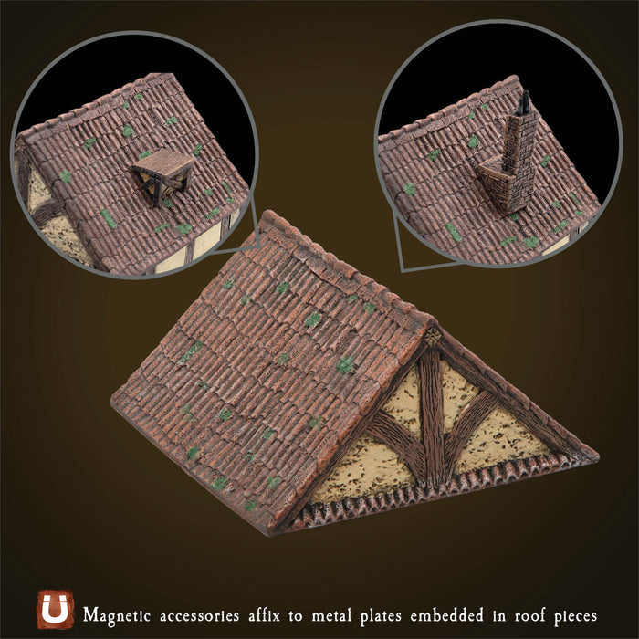 Terracotta (Tudor) Roof Add-On Pack (Painted) NO ANCHOR MAGNETS