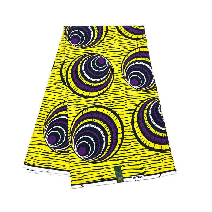Yellow Ankara Wax Fabric
